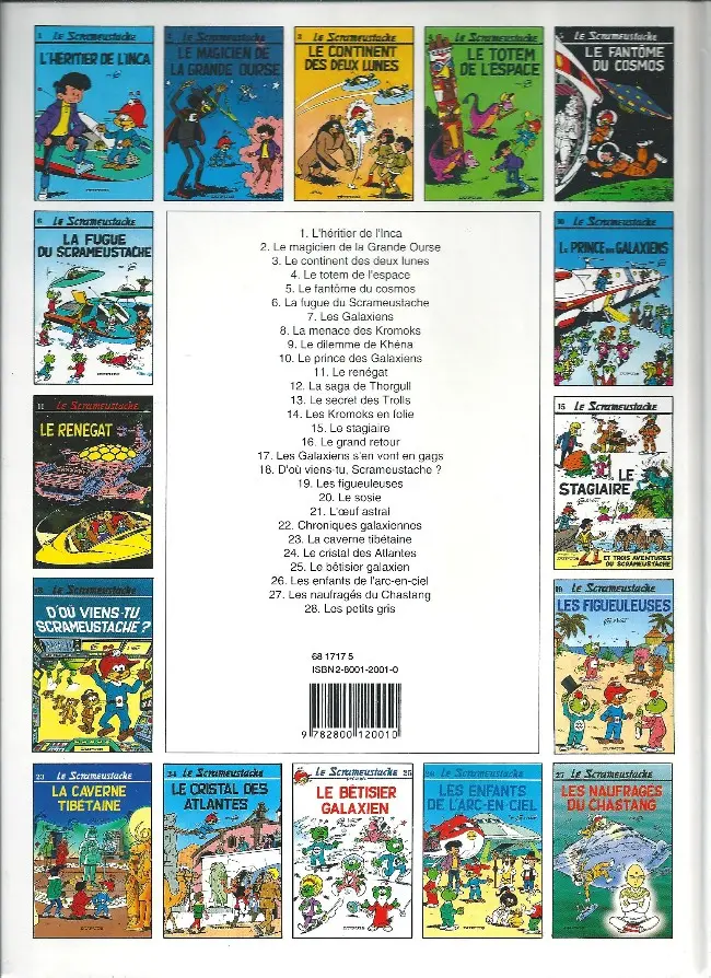 Verso de l'album Le Scrameustache Tome 24 Le cristal des Atlantes