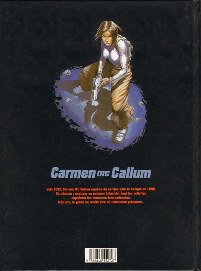 Verso de l'album Carmen Mc Callum Tome 4 Samuel Earp