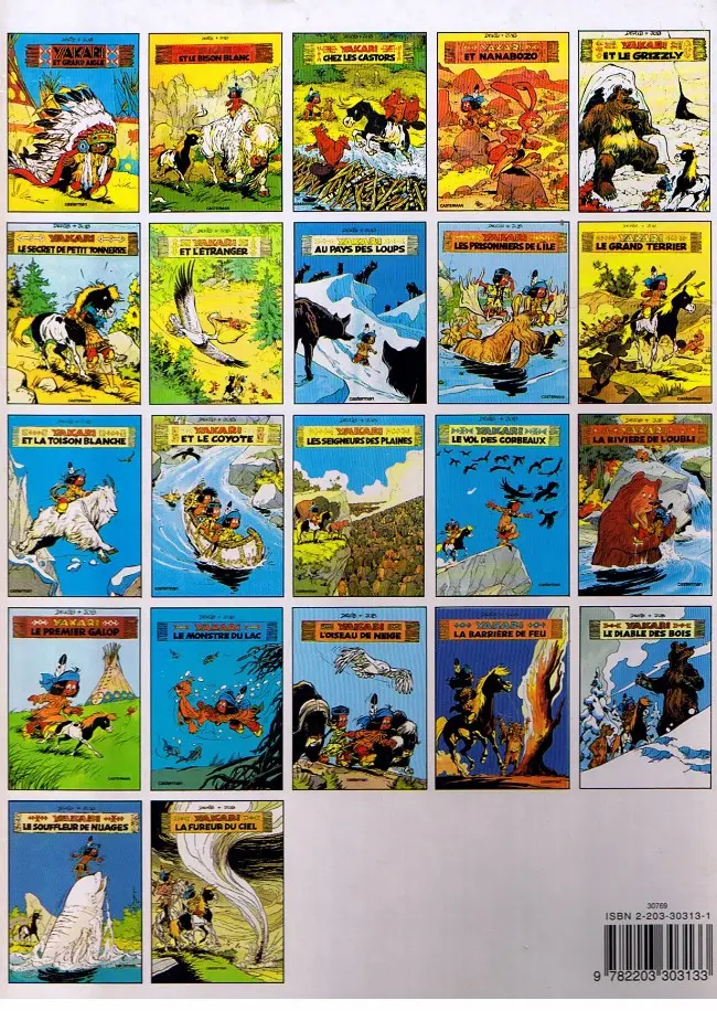 Verso de l'album Yakari Tome 13 Les Seigneurs des plaines