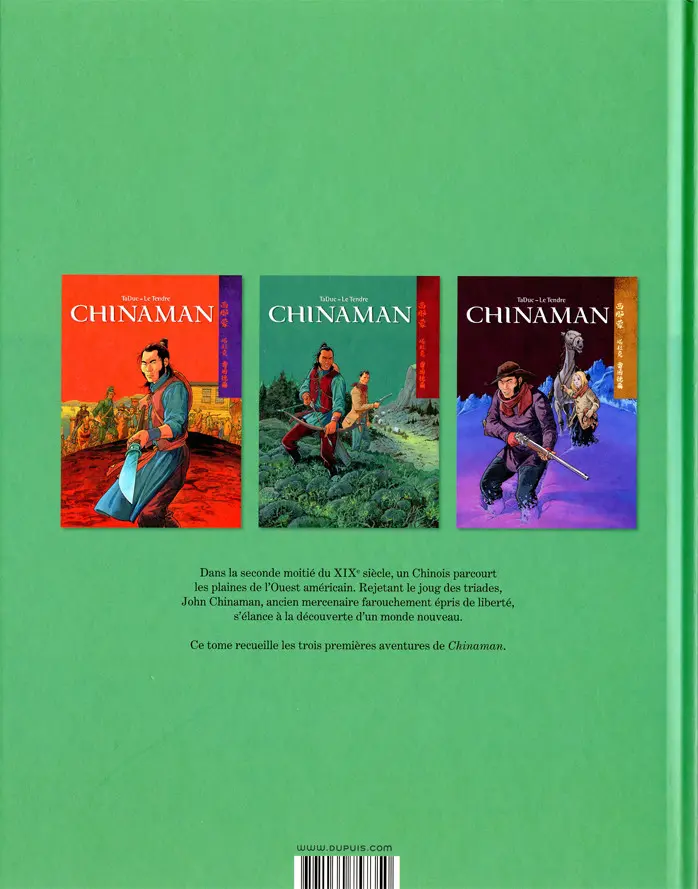 Verso de l'album Chinaman Intégrale 1