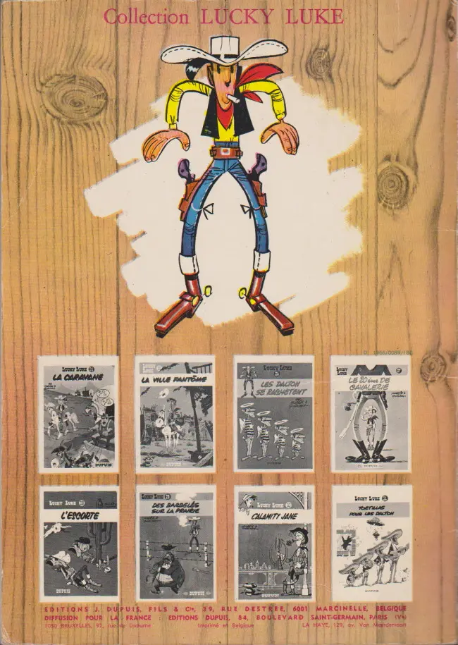 Verso de l'album Lucky Luke Tome 6 Hors-la-loi