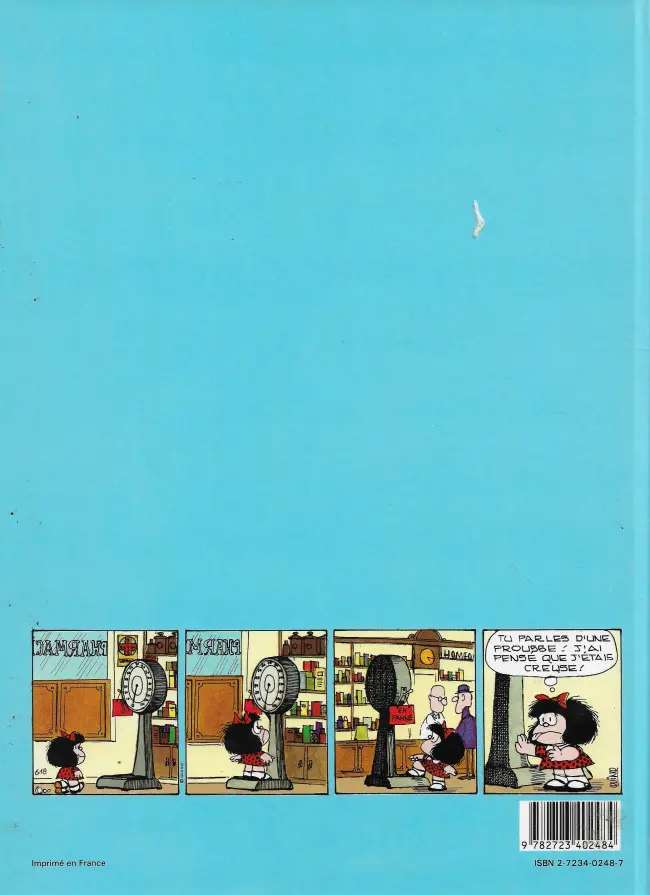 Verso de l'album Mafalda Tome 4 La bande à Mafalda
