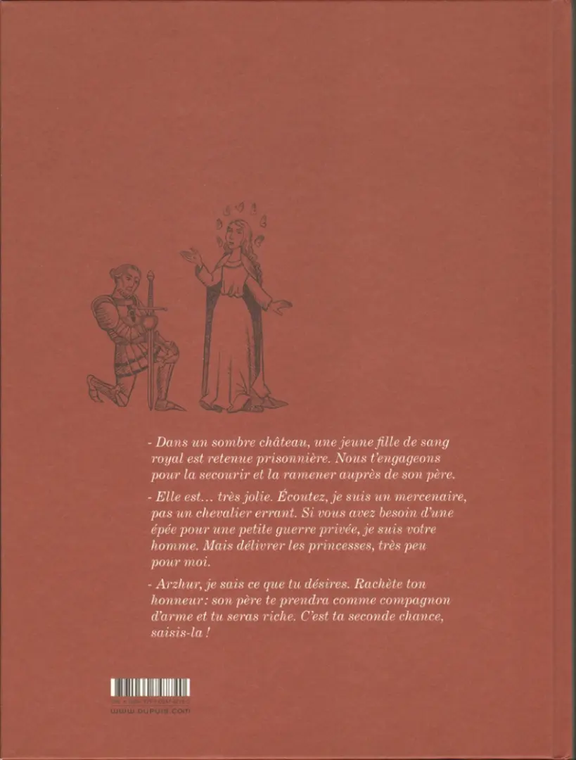 Verso de l'album Ténébreuse Livre Premier