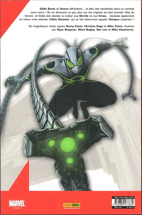 Verso de l'album Venom Volume 3 Le premier hôte