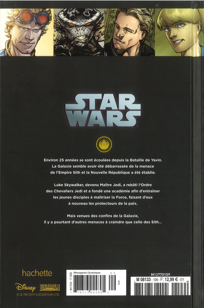 Verso de l'album Star Wars - Légendes - La Collection Tome 109 Invasion - I. Réfugiés