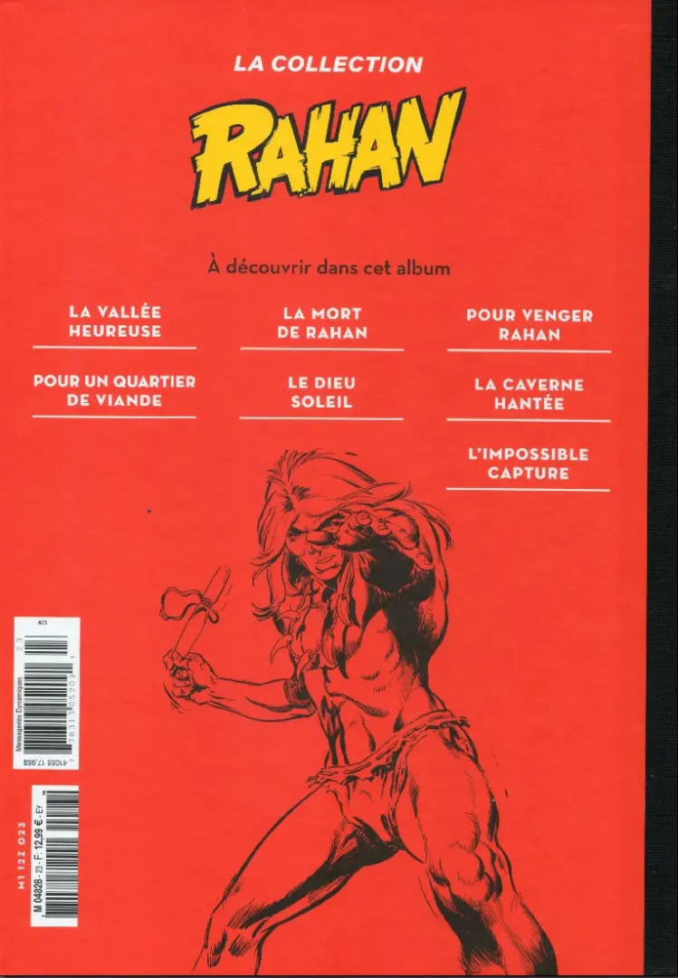 Verso de l'album Rahan La Collection (Hachette) Tome 23