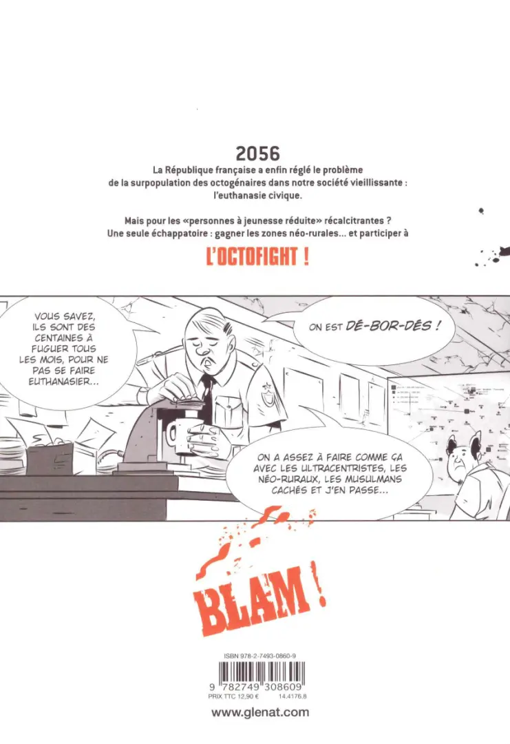 Verso de l'album Octofight 1/3 Ô vieillesse ennemie
