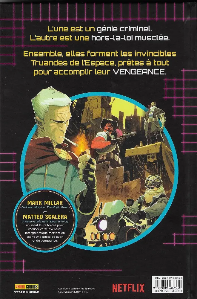 Verso de l'album Space Bandits 1