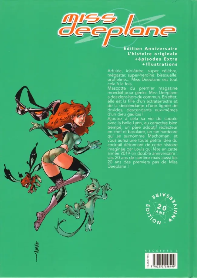 Verso de l'album Miss Deeplane Tome 1 Tomber les masques