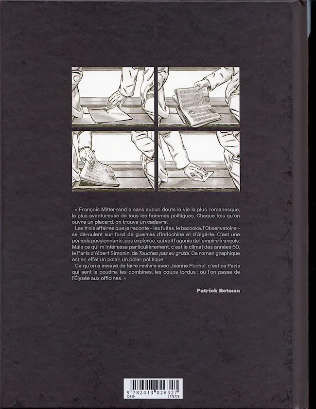 Verso de l'album Mitterrand et ses ombres