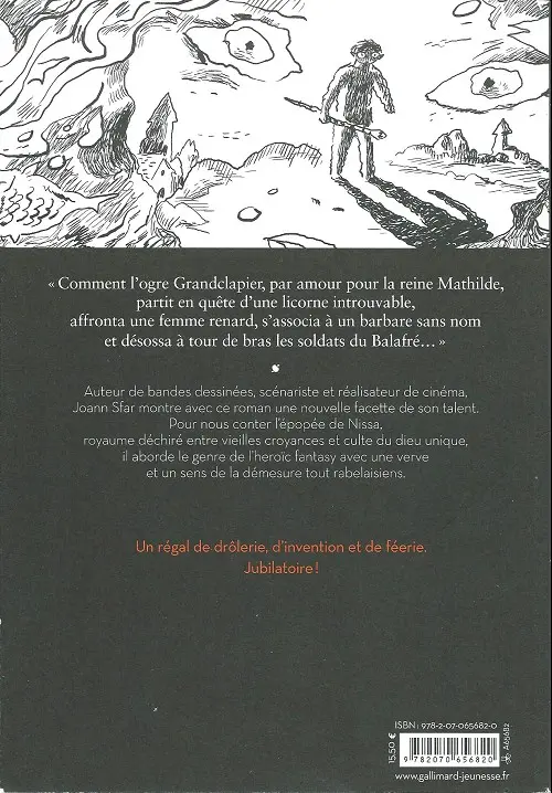 Verso de l'album Granclapier un roman de l'ancien temps