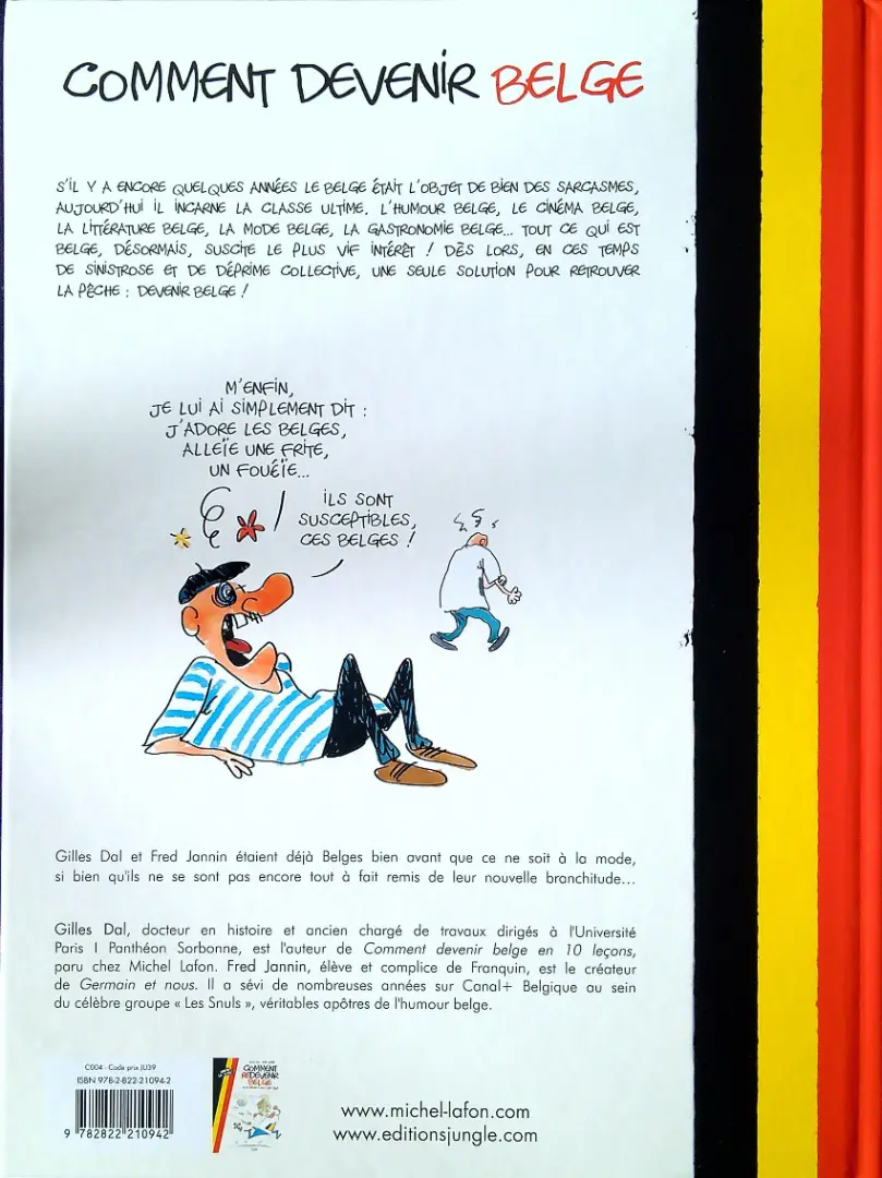 Verso de l'album Comment devenir Belge 1 Comment devenir Belge ou le rester si vous l'êtes déjà
