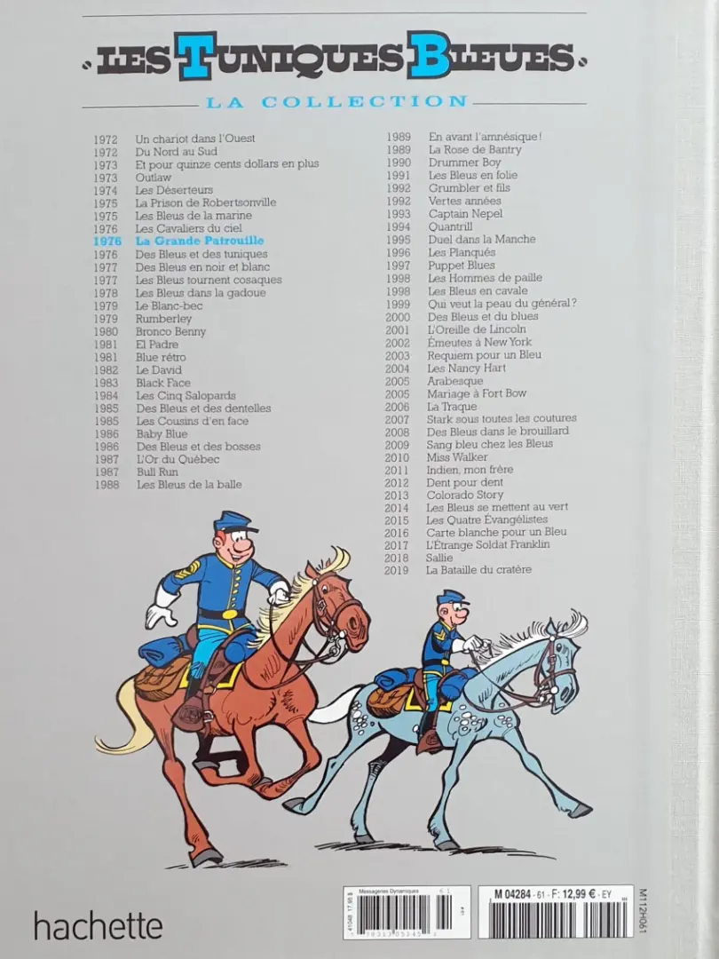 Verso de l'album Les Tuniques Bleues La Collection (Hachette) Tome 61 La grande patrouille