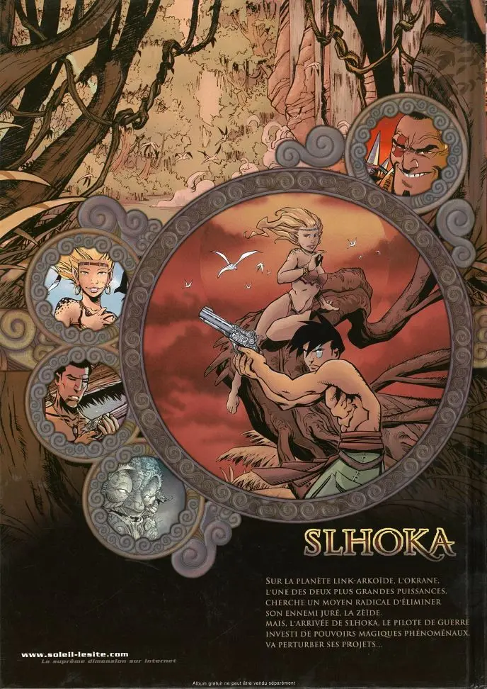 Verso de l'album Slhoka Tome 1 L'île oubliée