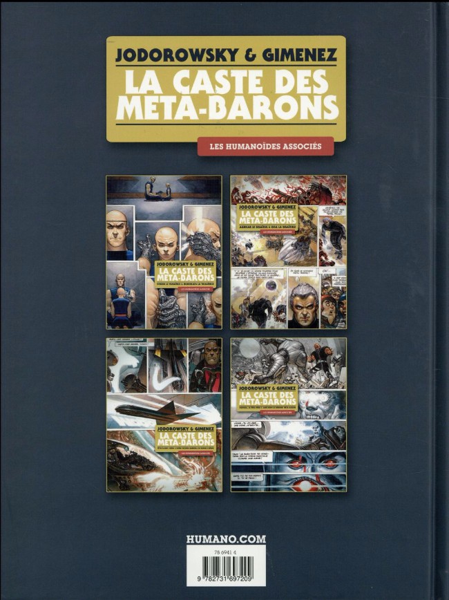 Verso de l'album La Caste des Méta-Barons La caste des Méta-Barons