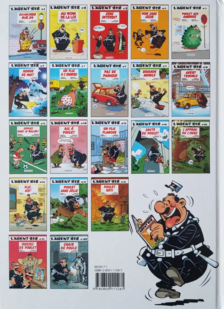 Verso de l'album L'Agent 212 Tome 5 Poulet aux amendes