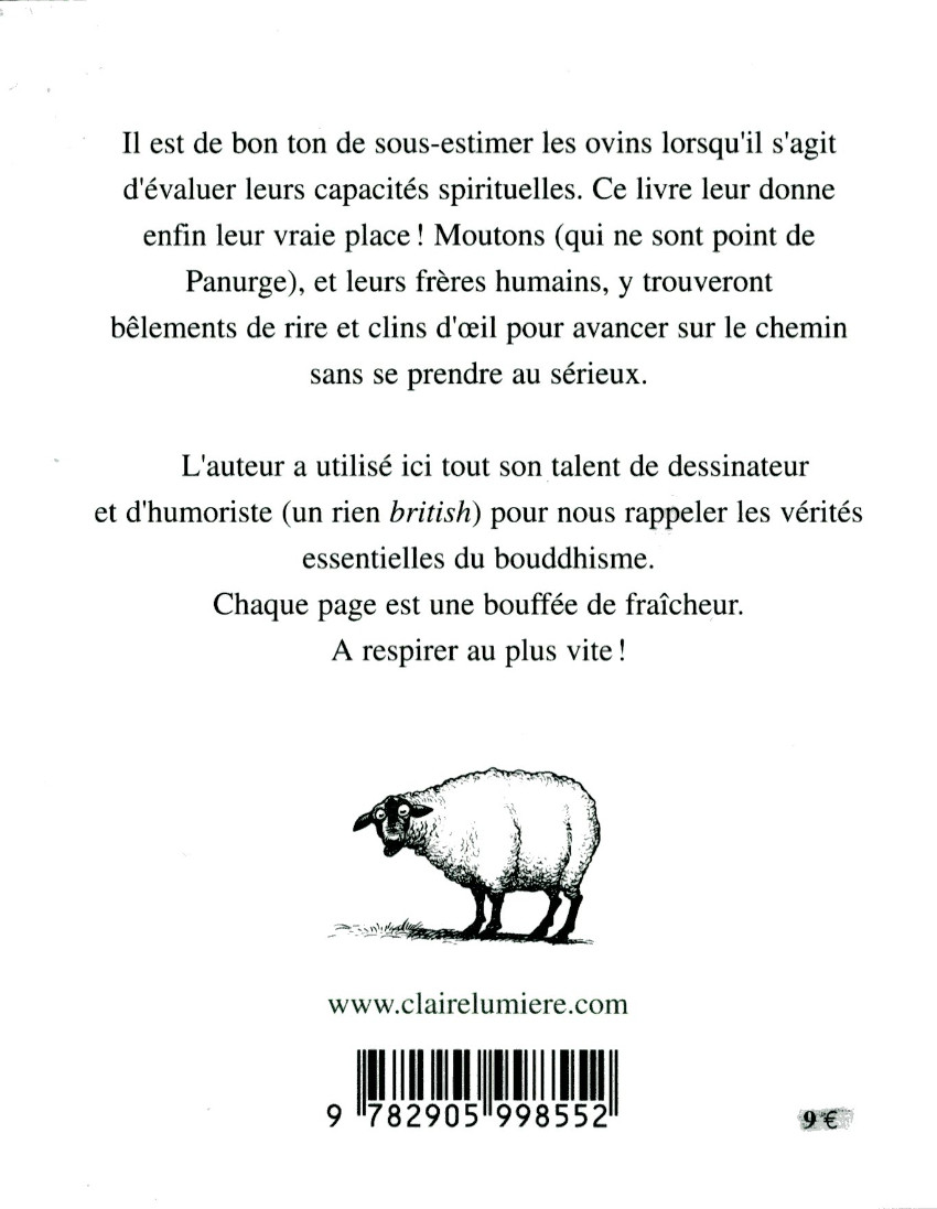 Verso de l'album Bouddhisme pour les moutons