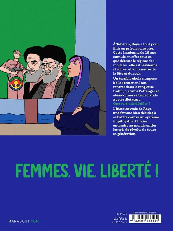 Verso de l'album Iranienne Rebelle & fière au pays des Mollahs