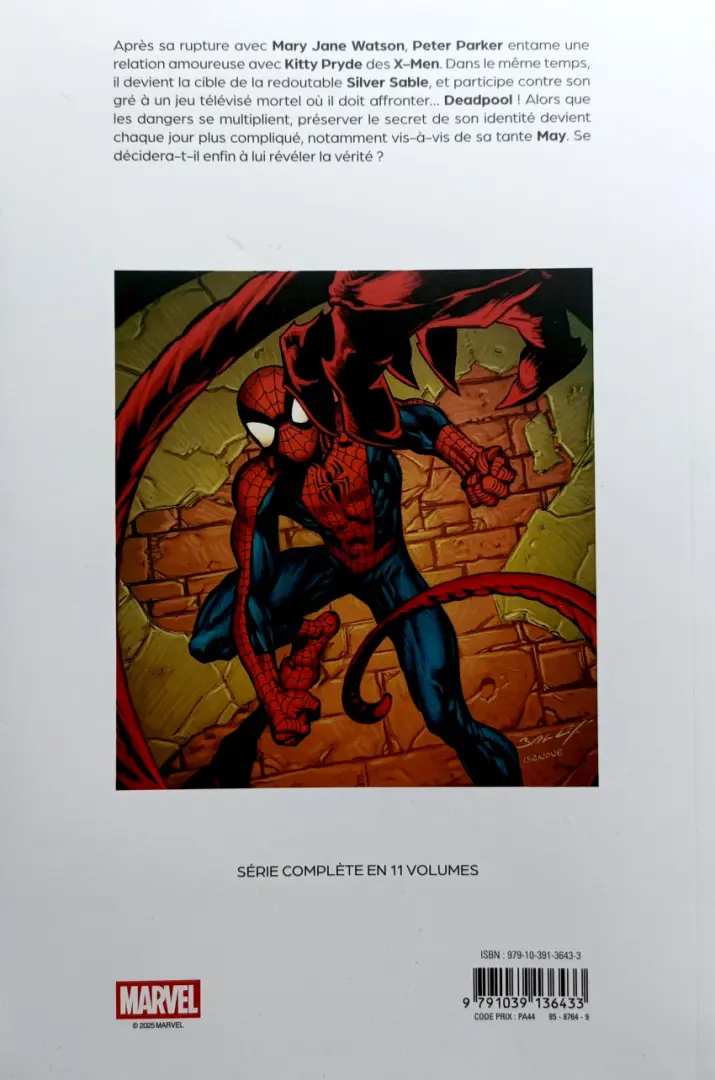 Verso de l'album Ultimate Spider-Man Tome 8 Héros des rues