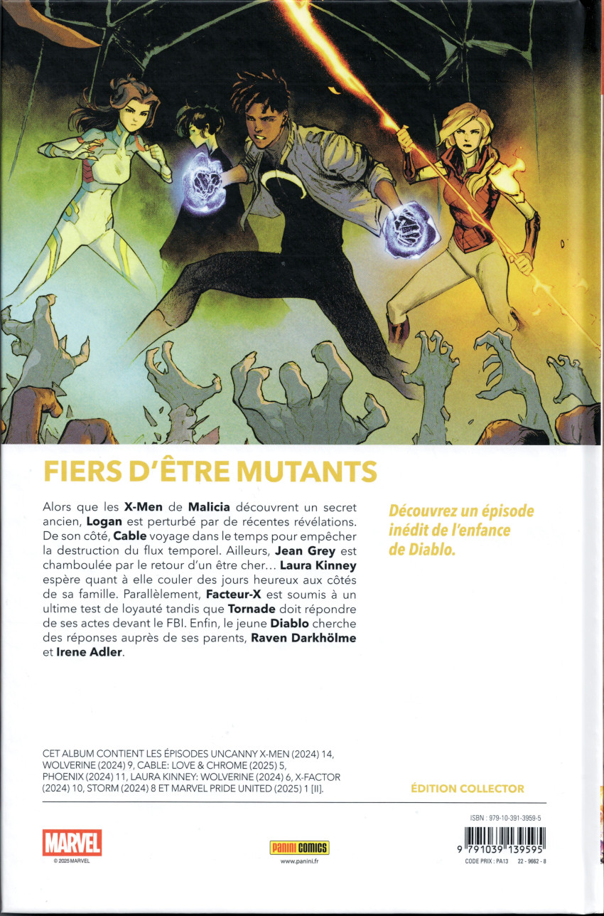 Verso de l'album X-Men 22