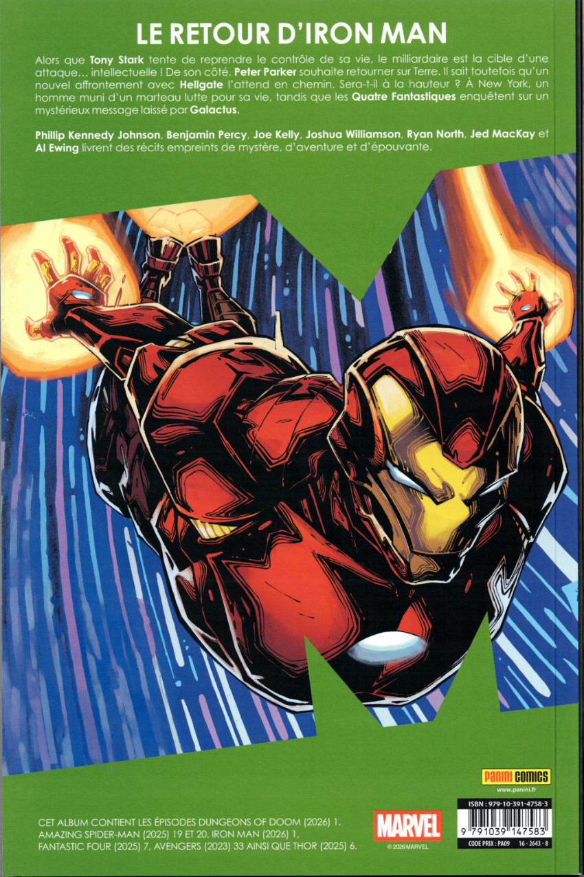 Verso de l'album Marvel World Volume 10