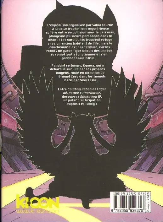 Verso de l'album Dimension W Tome 7