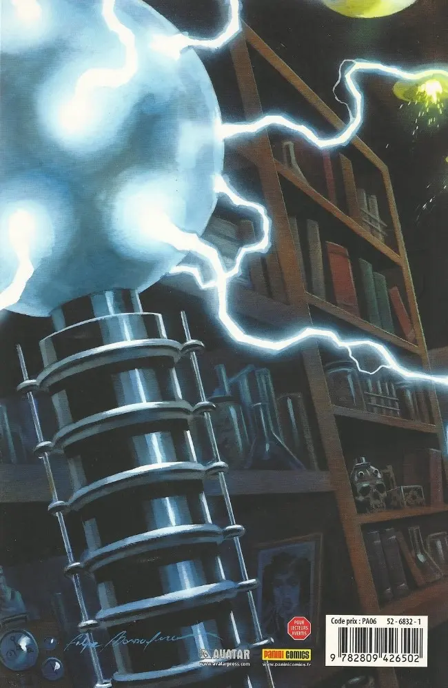 Verso de l'album Doktor Sleepless Tome 2 Ingénieur de l'Apocalypse
