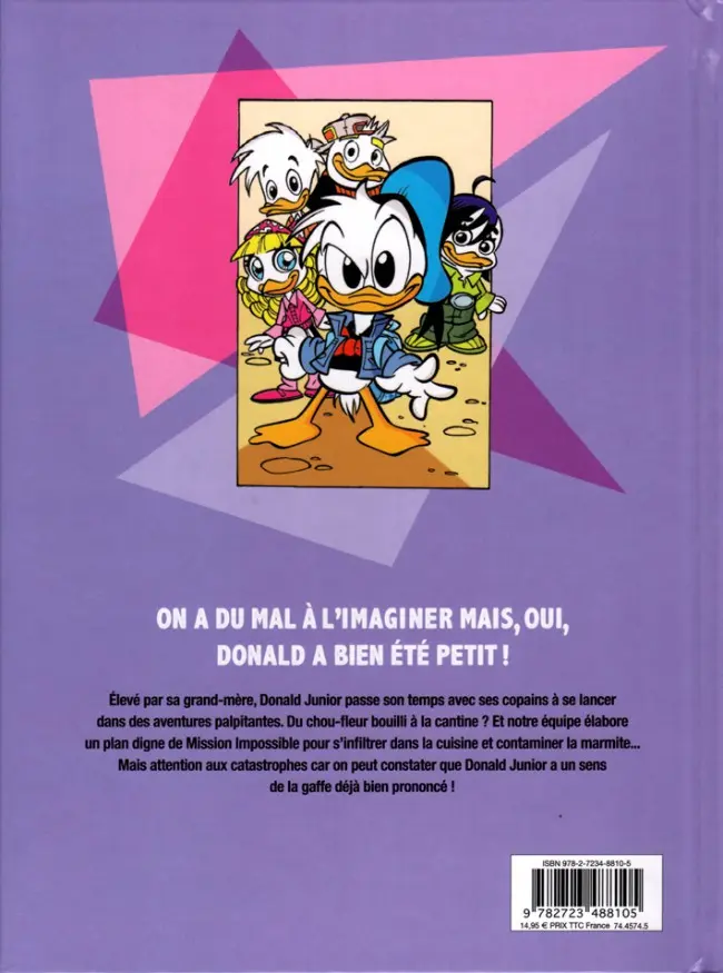 Verso de l'album Donald Junior Tome 1