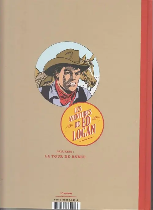 Verso de l'album Les aventures de Ed Logan Tome 2 La piste sans fin