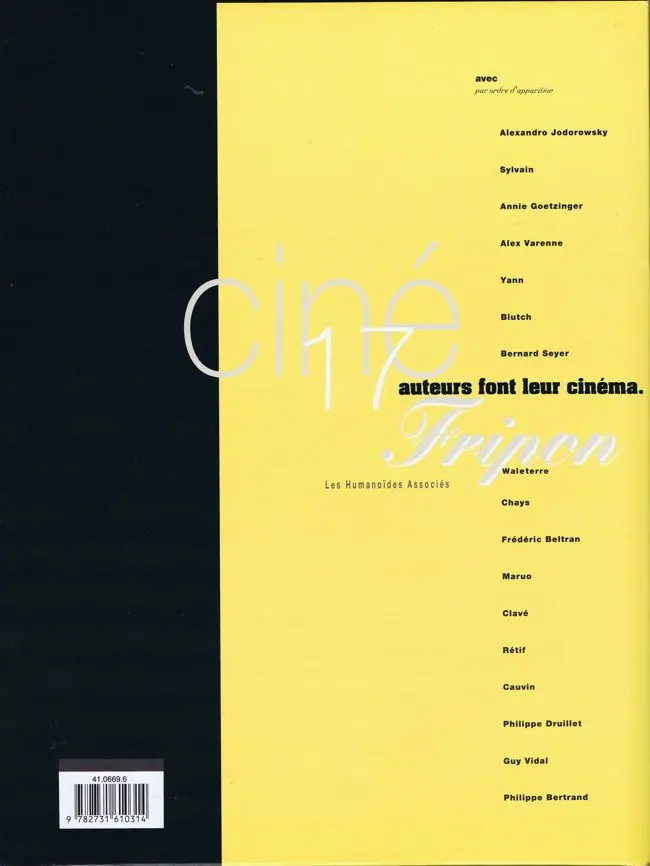 Verso de l'album Fripons Tome 5 Ciné fripon