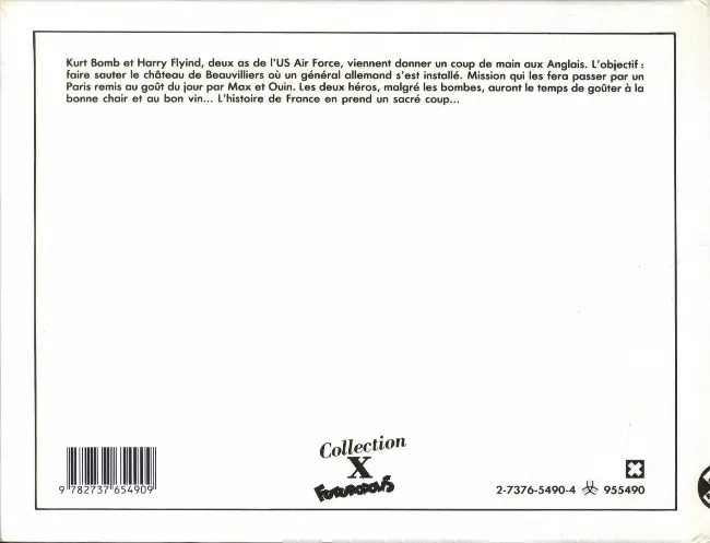 Verso de l'album Fuck, fly and bomb
