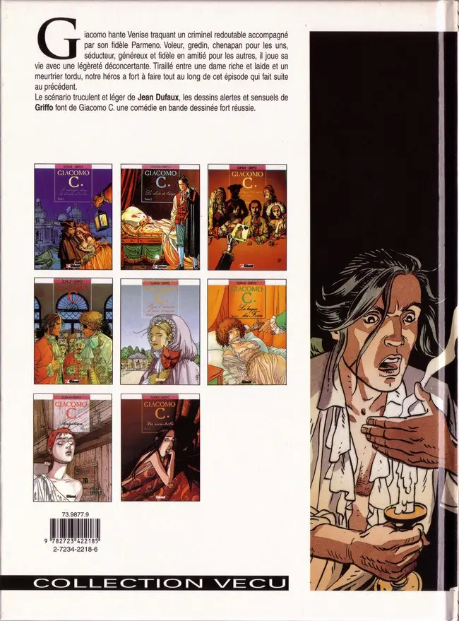 Verso de l'album Giacomo C. Tome 8 La non-belle
