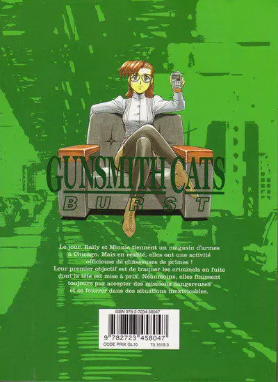 Verso de l'album Gunsmith Cats Burst 3