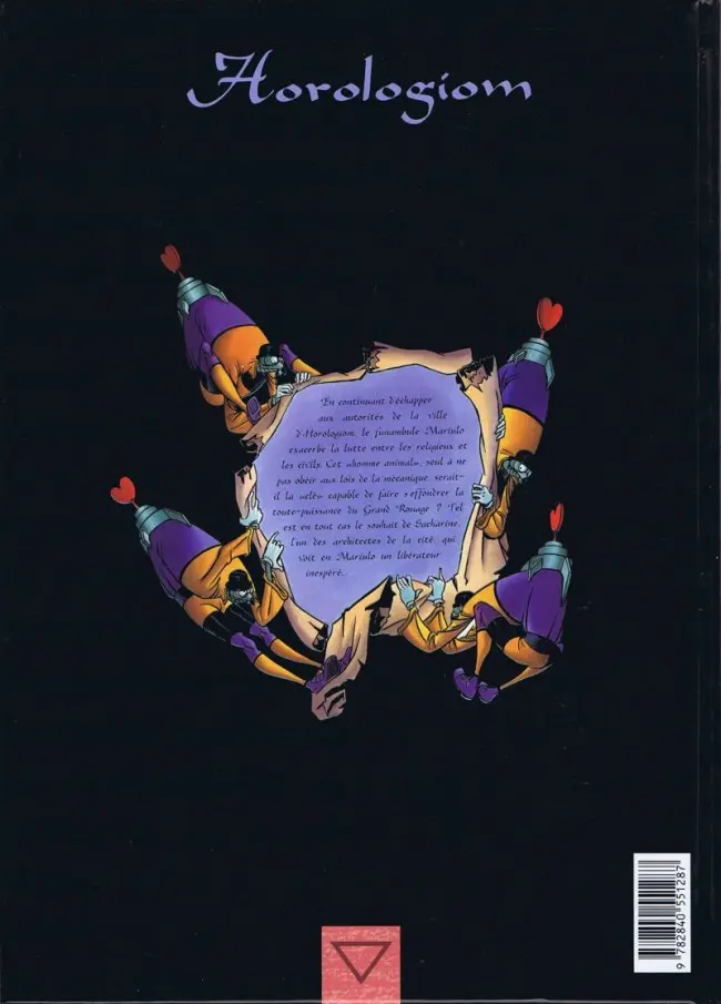 Verso de l'album Horologiom Tome 3 Nahédig