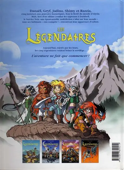 Verso de l'album Les Légendaires Tome 4 Le réveil du Kréa-Kaos