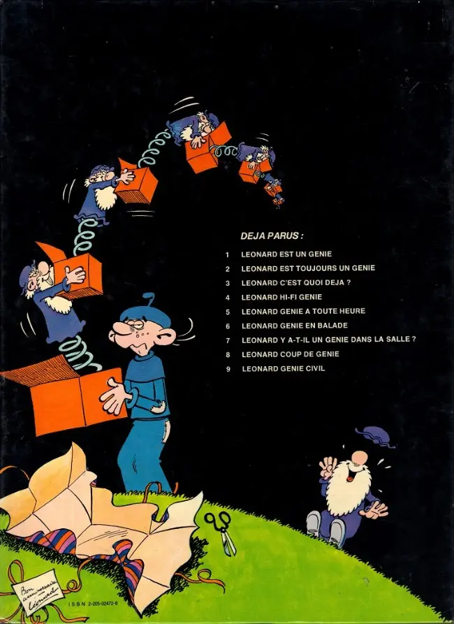 Verso de l'album Léonard Tome 9 Génie civil