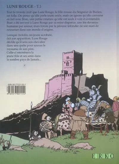 Verso de l'album Lune rouge Tome 1 Les secrets de M. Bran