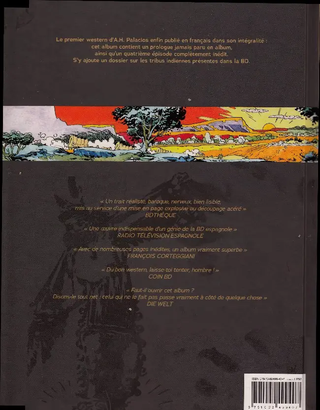 Verso de l'album La légende de Manos Kelly