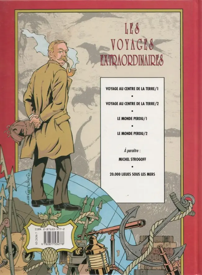 Verso de l'album Le Monde perdu Tome 1