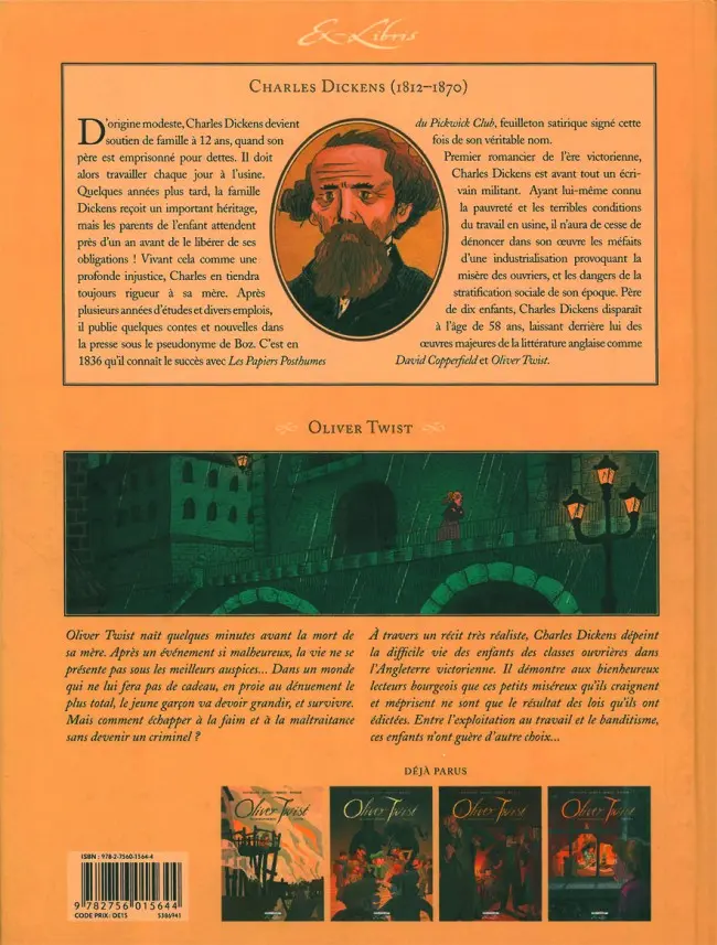 Verso de l'album Oliver Twist Volume 4