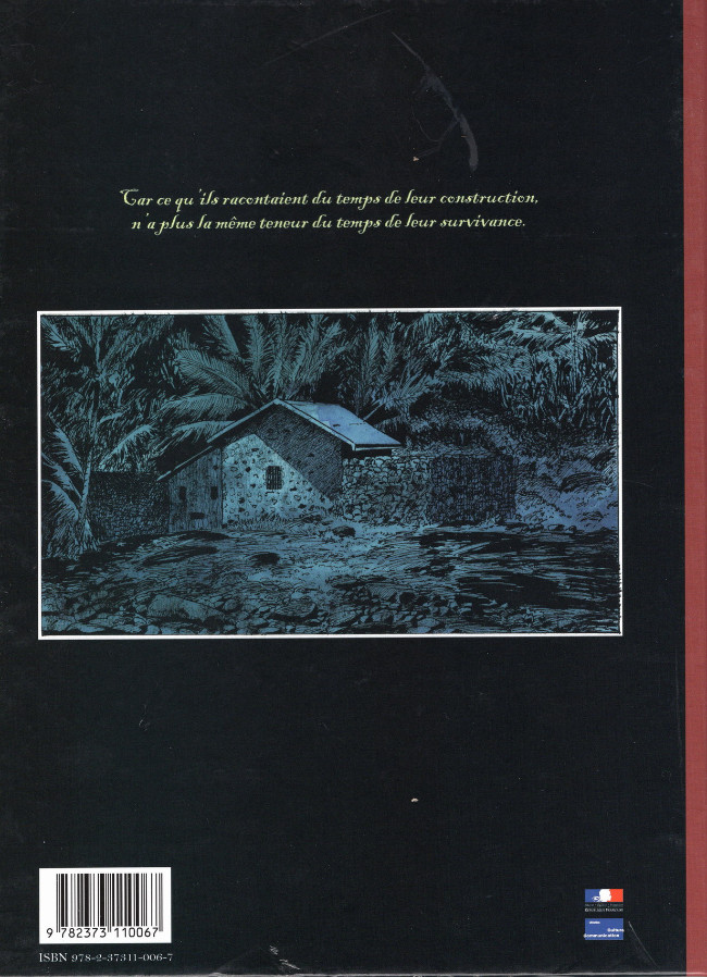 Verso de l'album Patrimoine 1 Les plus beaux sites et bâtiments des Antilles Guyane