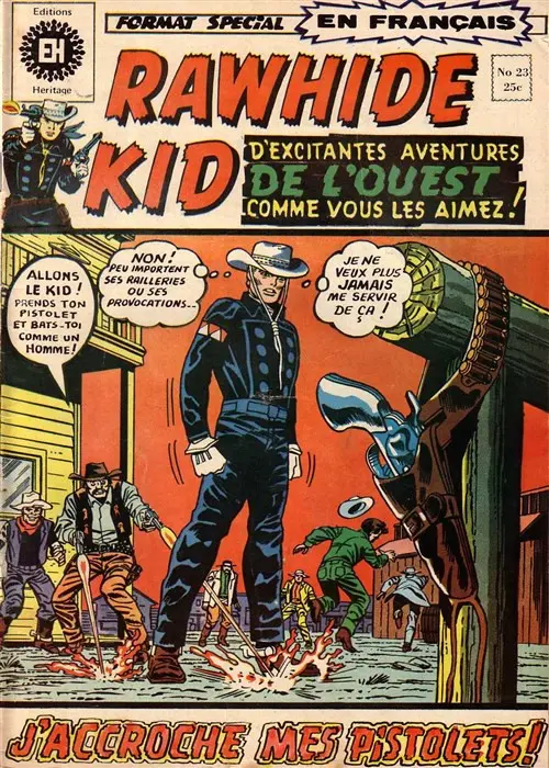 Couverture de l'album Rawhide Kid N° 23 J'accroche mes pistolets