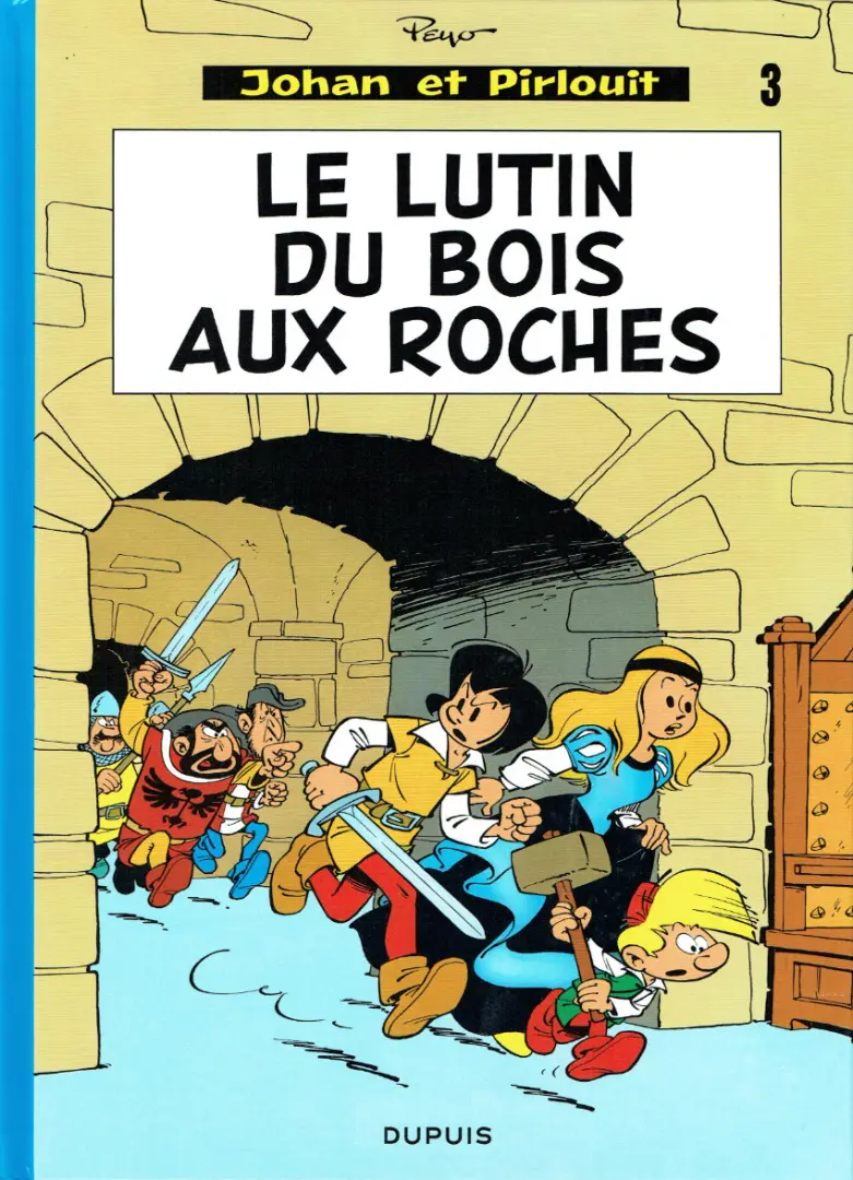 Couverture de l'album Johan et Pirlouit Tome 3 Le lutin du bois aux roches
