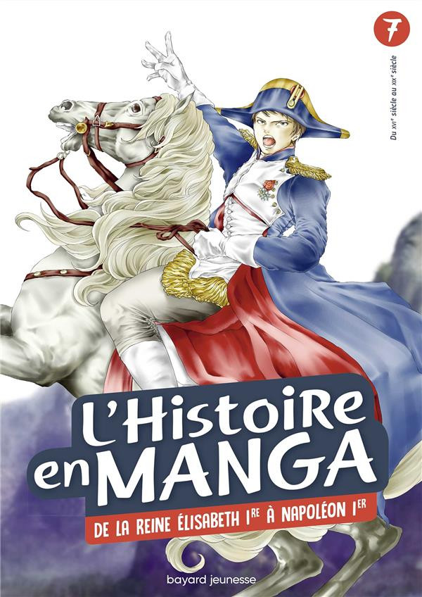 Couverture de l'album L'histoire en manga 7 De la Reine Élisabeth 1er au règne de Napoléon 1er