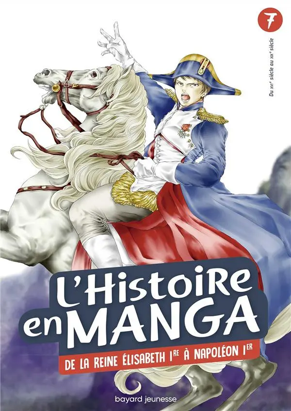 Couverture de l'album L'histoire en manga 7 De la Reine Élisabeth 1er au règne de Napoléon 1er