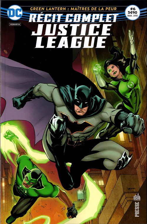 Couverture de l'album Justice League - Récit Complet #6 Green Lantern : Maîtres de la peur