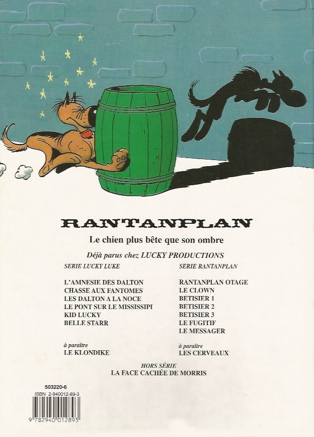 Verso de l'album Rantanplan Tome 8 Bêtisier 3