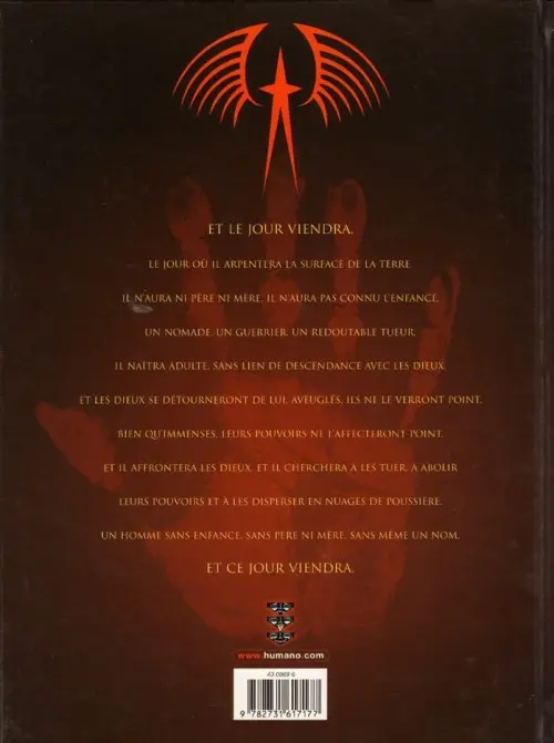 Verso de l'album Redhand Tome 2 L'arme des Dieux