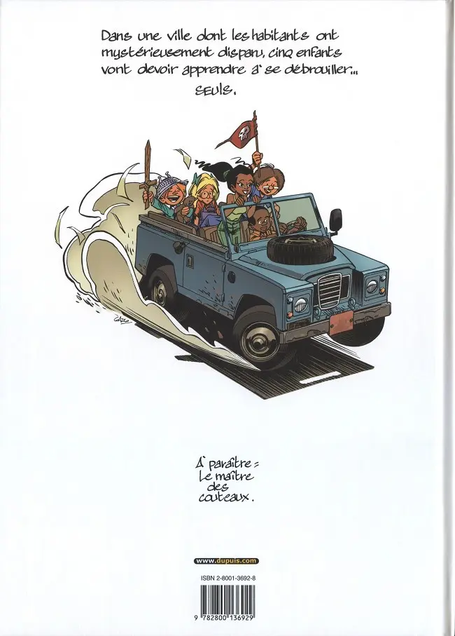 Verso de l'album Seuls Tome 1 La disparition