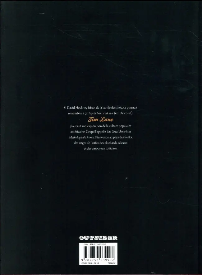 Verso de l'album Les Solitaires